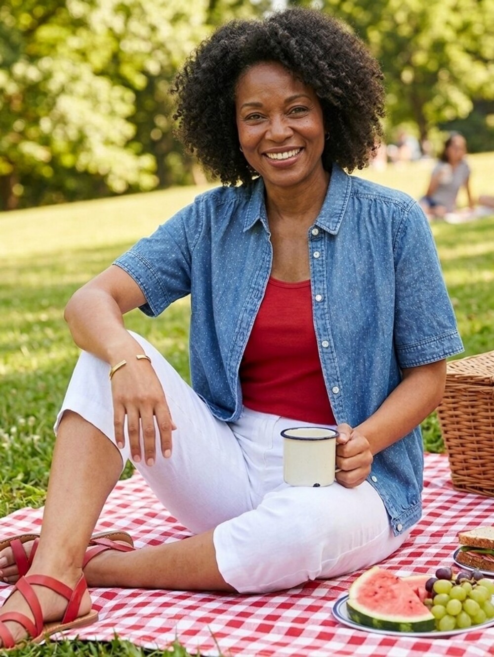 Levi's Chambray Short Sleeve Blouse